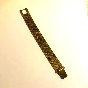 14K Gold Vintage Tank Bracelet